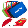 The Umbrella Tote Bag with Spectrum Folding Umbrella